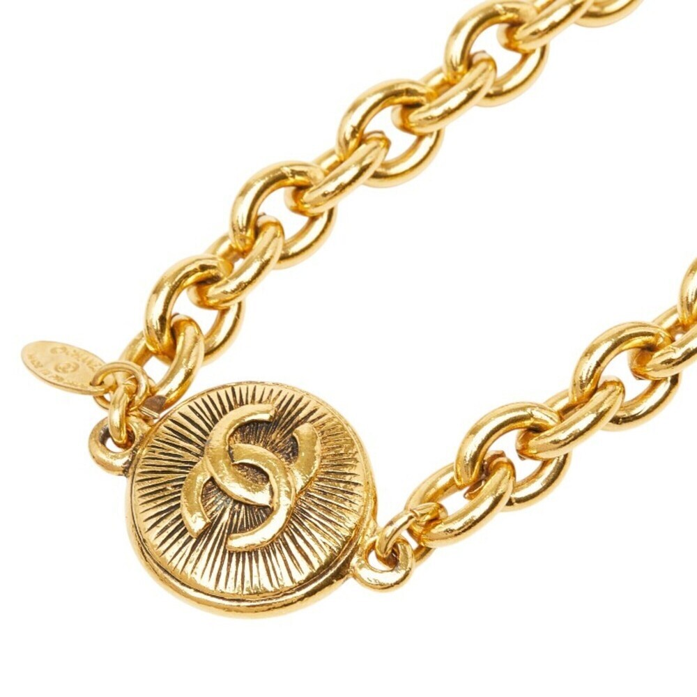 CHANEL Gold Logo Necklace